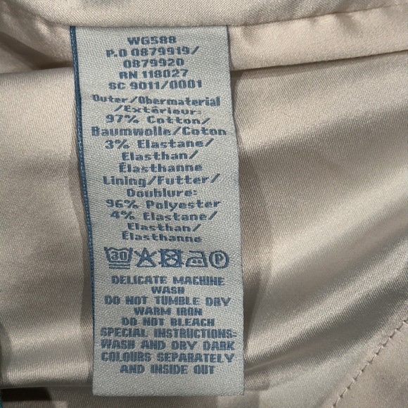 Boden teal & white graphic print pencil skirt US 6R - Picture 9 of 9